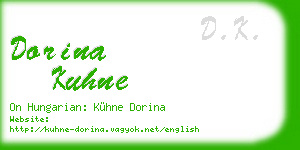 dorina kuhne business card